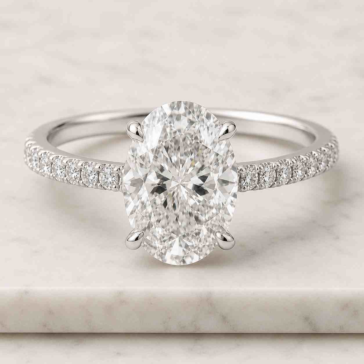 3 ct oval cut lab grown diamond engagement ring hidden halo wedding ring diamond ring for women anniversary gift oval cut diamond ring

