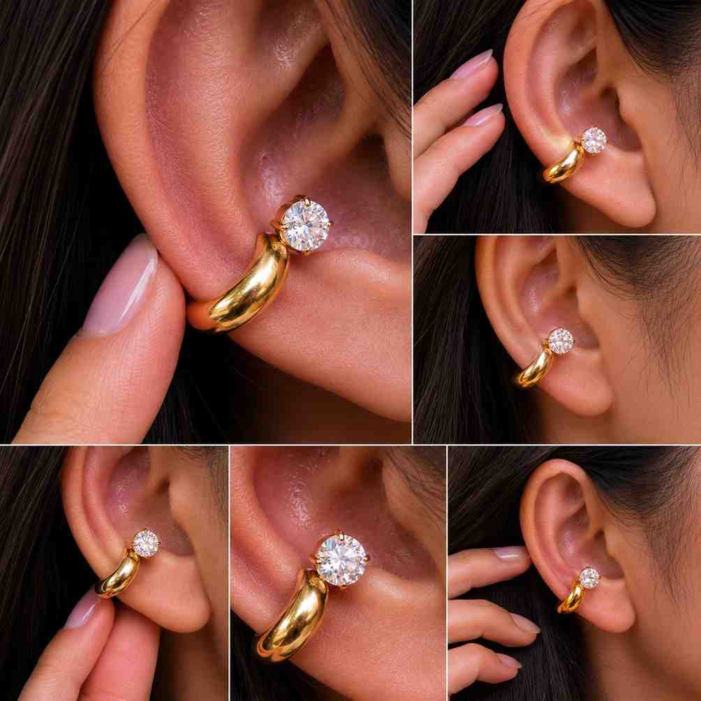 3 ct earrings three carat earrings 5 ct earrings five carat earrings bold earrings oversized stone earrings