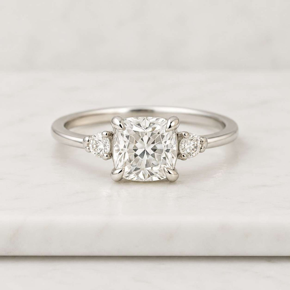 3ct Oval Cut, E, VVS2, IGI Certified Trilogy lab created Engagement Ring, Oval Cut Diamond Ring, three Stone Anniversary Ring, Gift for Her.
