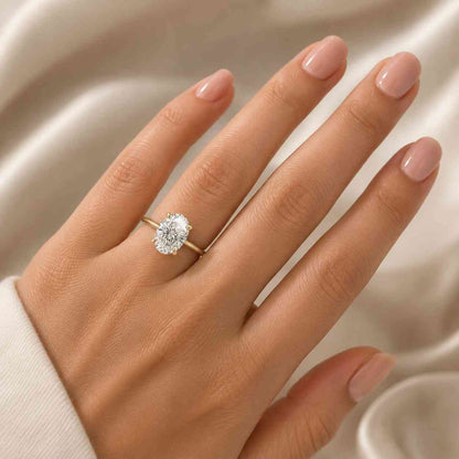 3ct oval cut Moissanite engagement ring, 3 carat solitaire oval Moissanite ring oval, 1.5mm thin band Ring, Moissanite oval ring.
