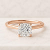 Cushion Cut Lab Grown Diamond Solitaire Ring