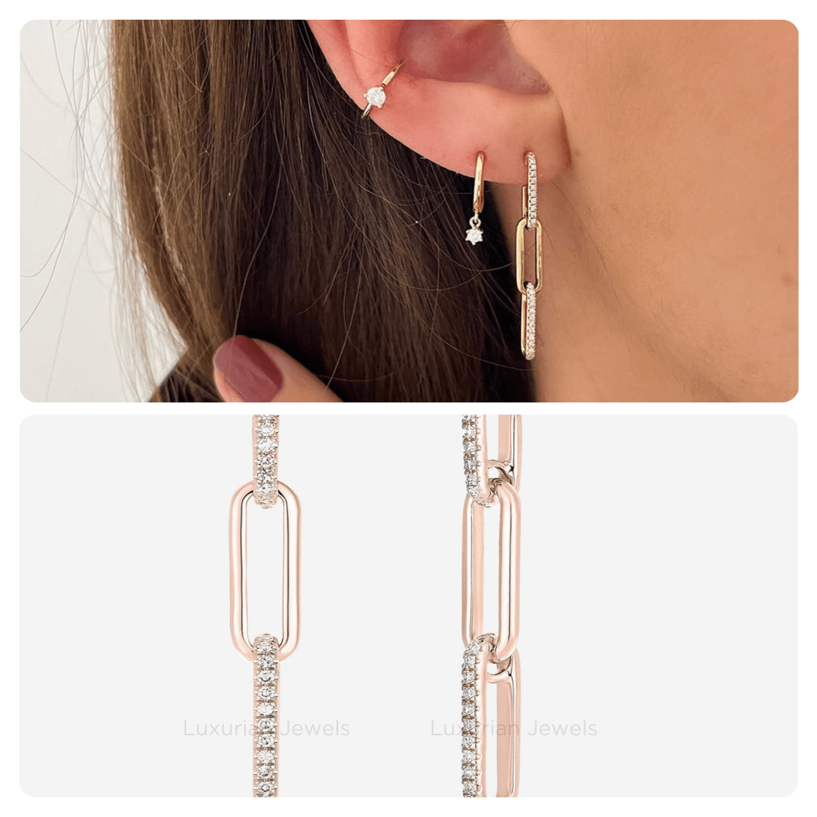 4 Carat Diamond Earrings, Dangle and Drop Earrings for Women