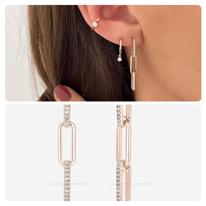 4 Carat Diamond Earrings, Dangle and Drop Earrings for Women