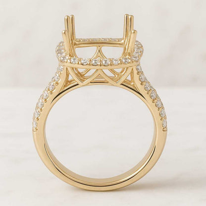 4 Claw Prong Set Ring Genuine Lab Grown Diamond Proposal Ring