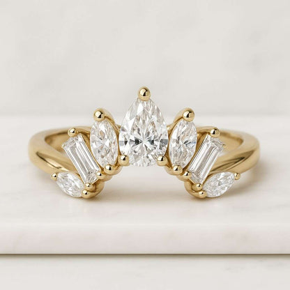 4 Claw Prong Set Ring Genuine Lab Grown Diamond Proposal Ring Solitaire Diamond Engagement Ring Cushion Cut Lab Grown Diamond Wedding Ring