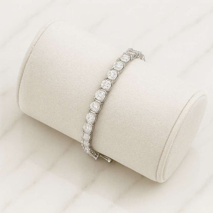 5.00CT Round Cut Lab Grown Diamond Bracelet
