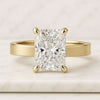 1 CT Radiant Cut Lab Grown Diamond Solitaire Engagement Ring