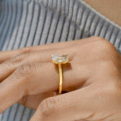 Radiant Cut Lab Grown Diamond Solitaire Engagement Ring
