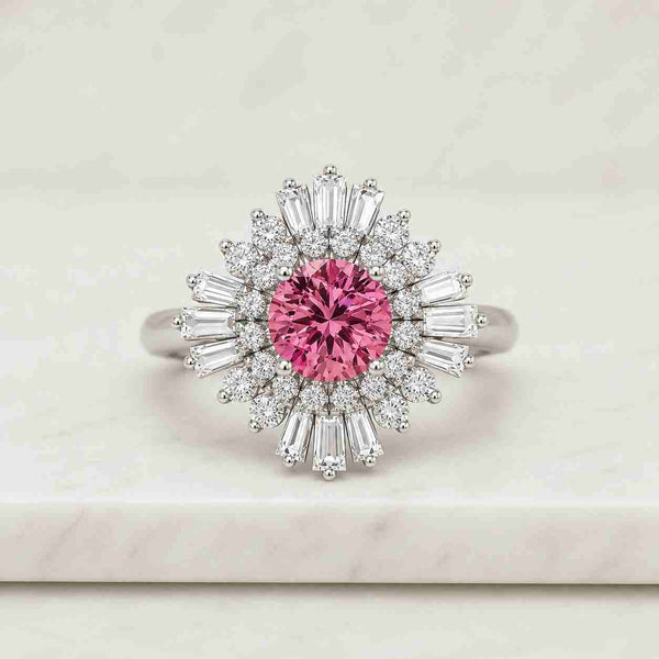 6 Prong Engagement Ring for Her Lab Grown Diamond Anniversary Ring, Perfect gift For Her