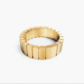gold Band engagement ring for men