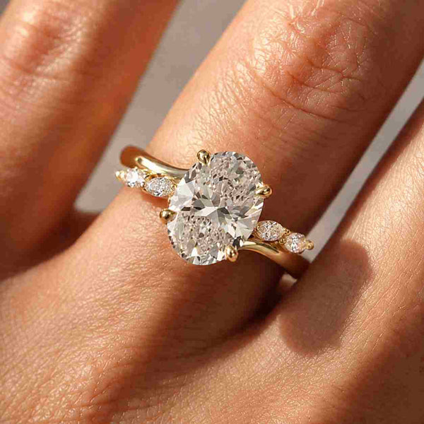 7 CT Round Cut Wedding Ring, Solitaire Engagement Ring, Anniversary Gift Ring for Women, Minimalist Ring