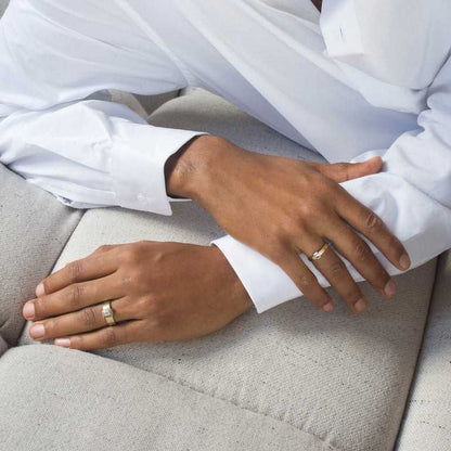 7 Round-Cut DE VVS Lab Grown Diamond Anniversary Band, Handmade Classic Pave Se Lab Diamond Moissanite Ring for Women Wedding Band Jewelry
