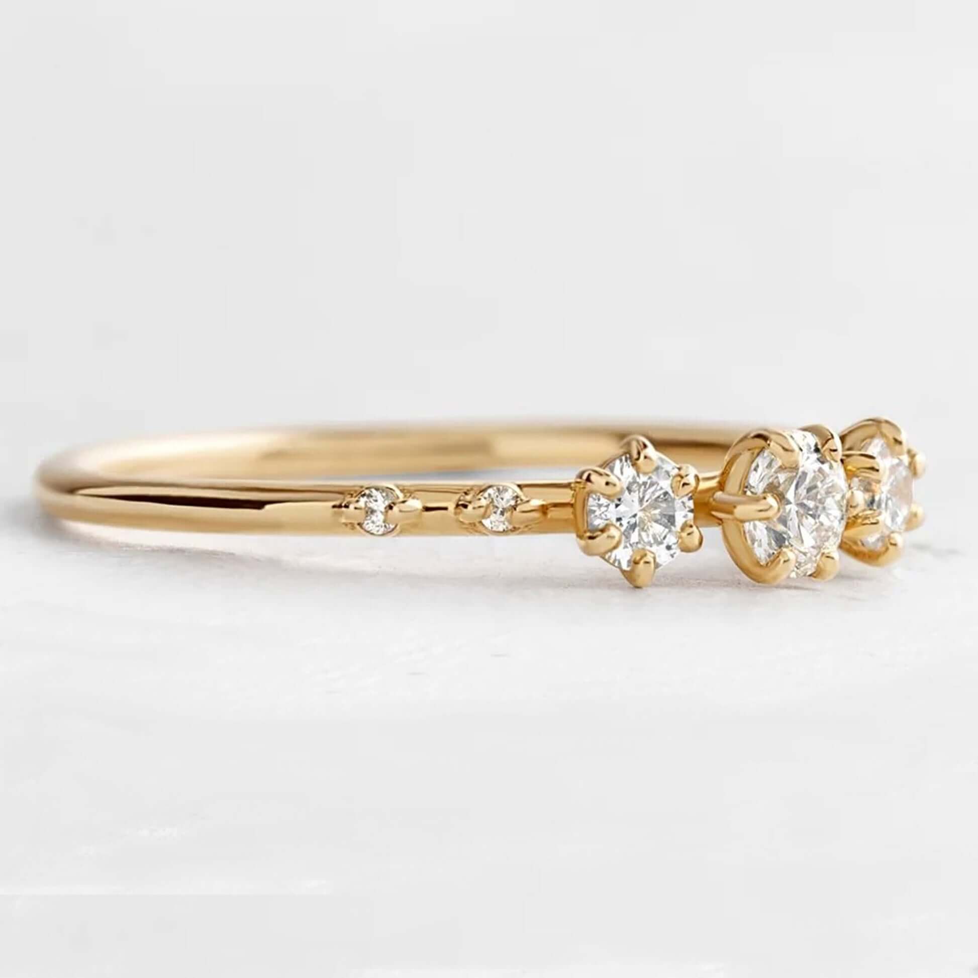 7 Stone Diamond Anniversary Ring