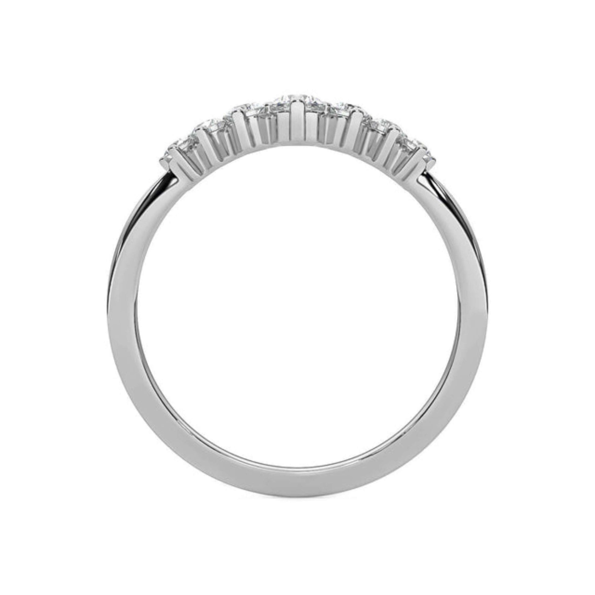 7 Stone Diamond Stackable band