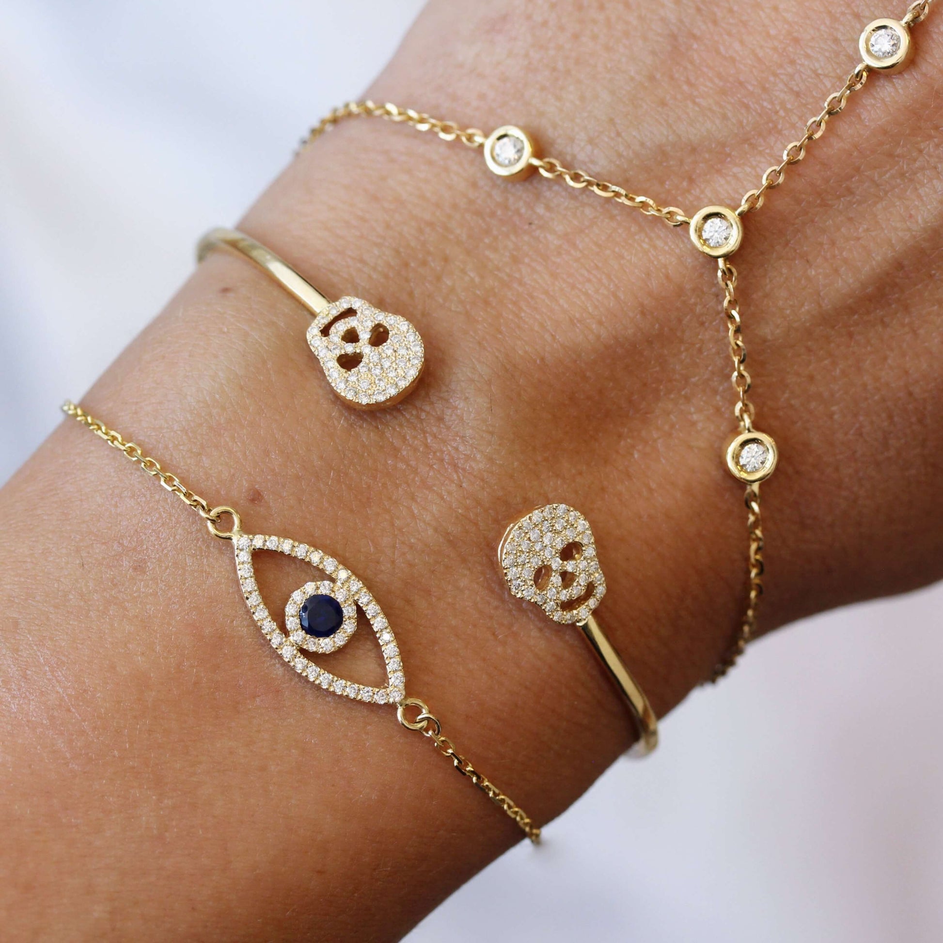 14K Evil Eye Bracelet Image