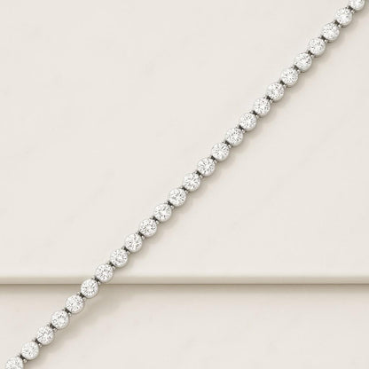 7 inch Bridal Wedding Gifts Bracelet Round Cut Lab Grown Diamond Tennis Bracelet 3.80 MM Diamond Wedding Bracelet