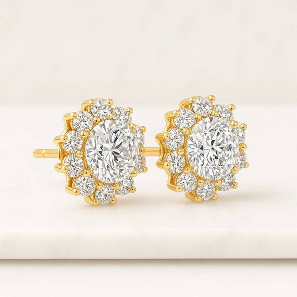 925 Sterling Silver CZ Stud Earrings Round CZ Earrings Crystal Earrings Bridal Earrings Diamond Earrings Diamond Studs CZ Earring Gift