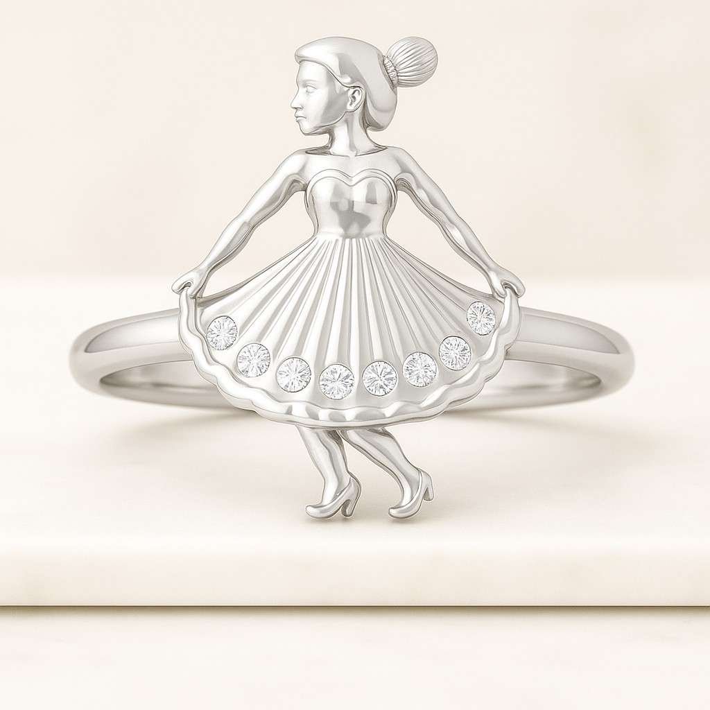 925 Sterling Silver Princess Queen Crown Ring For Girls Women Beauty Pageant Home Coming Queen Ring Witch CZ Jewels Teenagers Ring