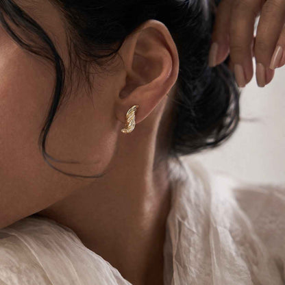 14K Gold Twisted Hoop Earrings Braided Rope Bold Chunky Huggie Hoops Gold, Minimalist Religious Jewelry, Gift for Her, Daily wear Earrings
