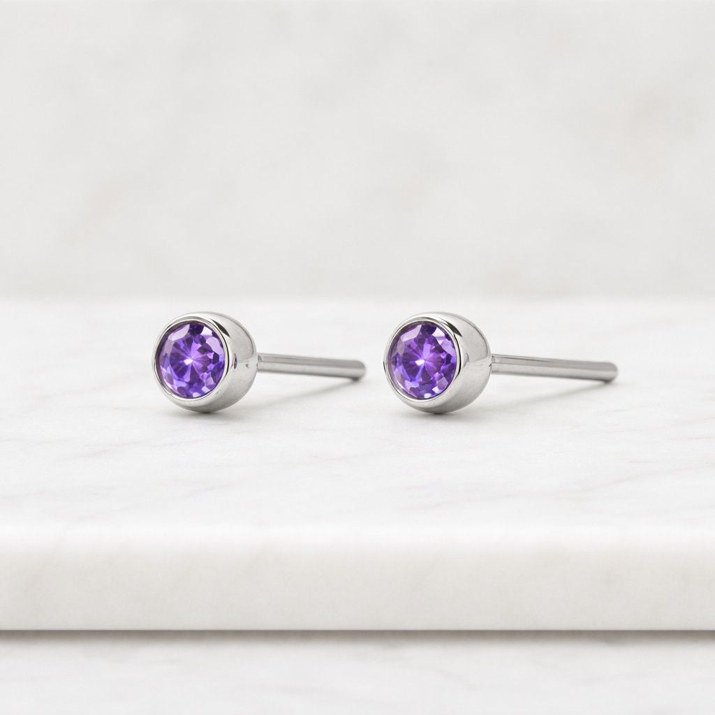 925 silver earrings sterling silver studs platinum earrings silver bezel earrings white metal earrings silver jewelry studs platinum jewelry