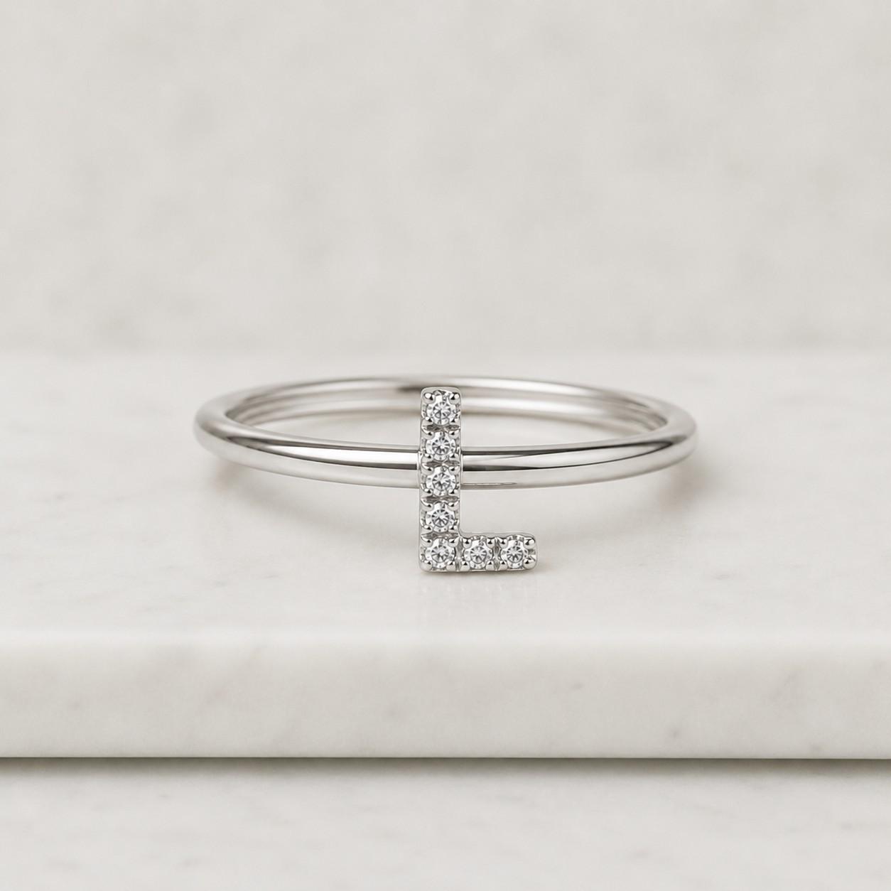 925 silver ring sterling silver ring platinum ring silver letter ring platinum letter ring white metal ring rose tone ring yellow tone ring mixed metal ring precious metal ring