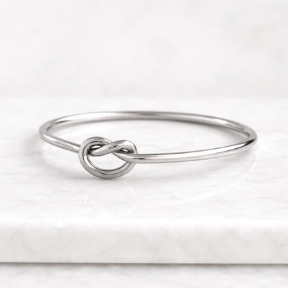 925 silver ring sterling silver ring silver knot ring platinum ring platinum knot ring white metal ring silver band ring fine silver ring