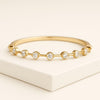 10k Petite Round Cut Distance Lab Grown Diamond Wedding Band