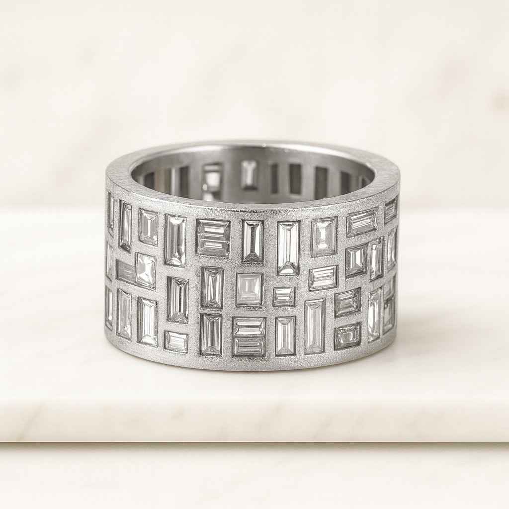 Adjustable 14k stretch mesh ring Flexible unisex ring Real solid gold jewelry Casual thick band ring Men and women