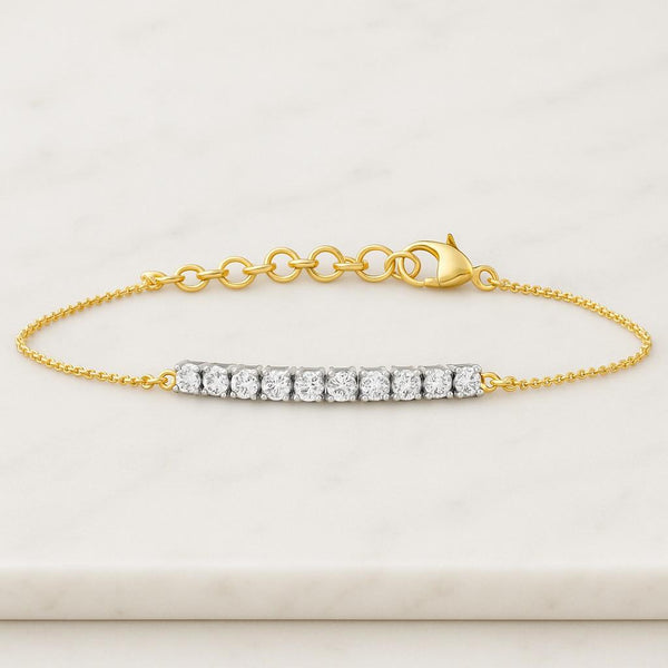 Adjustable Bridal Wristlet  CZ Wedding Jewelry Gift for Her