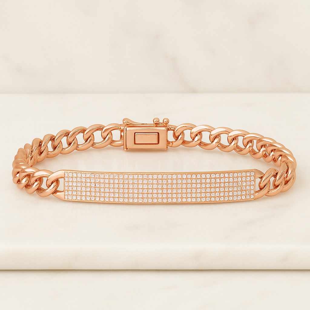 Daily Wear Chain Bracelet 14K White Gold Bracelet