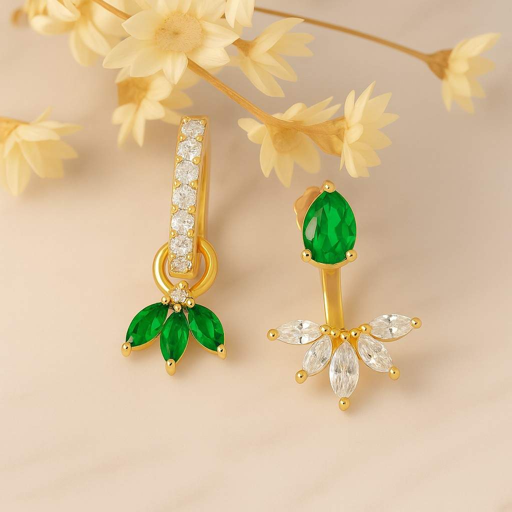 Minimalist Moissanite Bridal Earrings