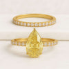 Pear Cut Lab Grown Diamond Bridal Set