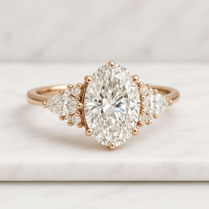 Anniversary Ring Diamond Ring Cubic Zirconia Ring Gold Ring Gift for Her