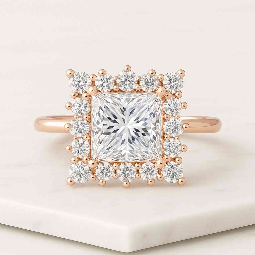 Anniversary Gifts for Her Vintage White gold ring Leaf ring promise ring with certificate Anniversary ring