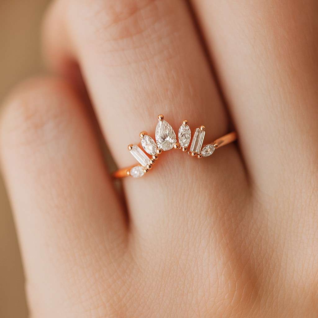 Anniversary Ring Diamond Ring for Women IGI Certified Ring Cushion Cut moissanite or Simulated Diamond Engagement Ring