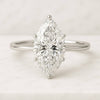 6 Claw Prong Marquise Cut Solitaire Engagement Ring