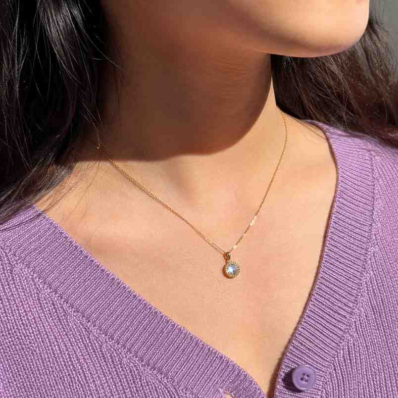antique rose cut pendant 2.00 ct round rose cut colorless moissanite pendant pendant for women bezel set milgrain pendant gift for her fd136
