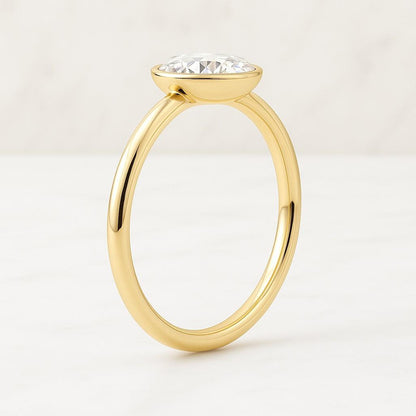 Antique Round Rose Cut Diamond Ring Rose Diamond Wedding Ring