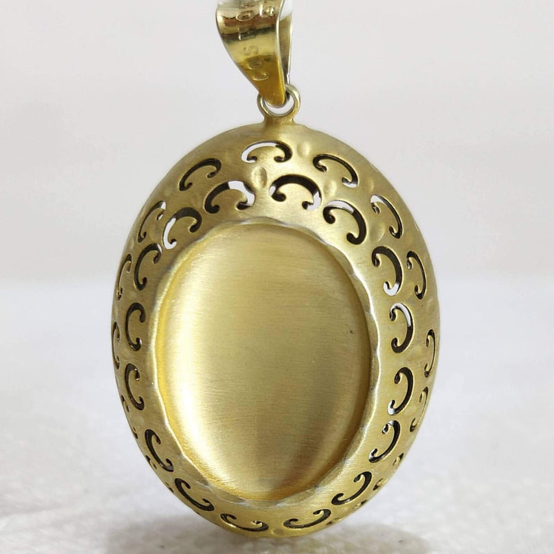 Art Nouveau Inspired Lily Of The Valley Floral Locket Pendant 925 Sterling Silver Antique Lover Gift
