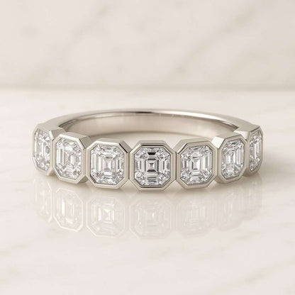 Asscher Cut Diamond Ring, Solitaire Engagement Ring