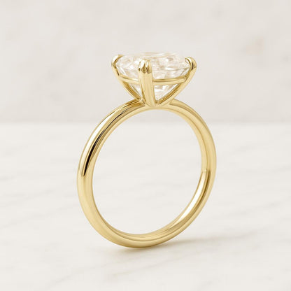 Asscher Cut Diamond Engagement Ring Genuine Lab Grown Diamond Ring Square Diamond Ring