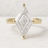 Kite Cut Lab Grown Diamond Solitaire Engagement Ring