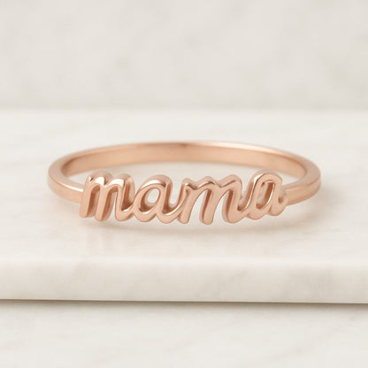 Baby ring Custom Gold Name Ring Solid Gold 10k or 14k Gold