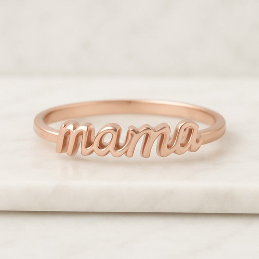 Baby ring Custom Gold Name Ring Solid Gold 10k or 14k Gold
