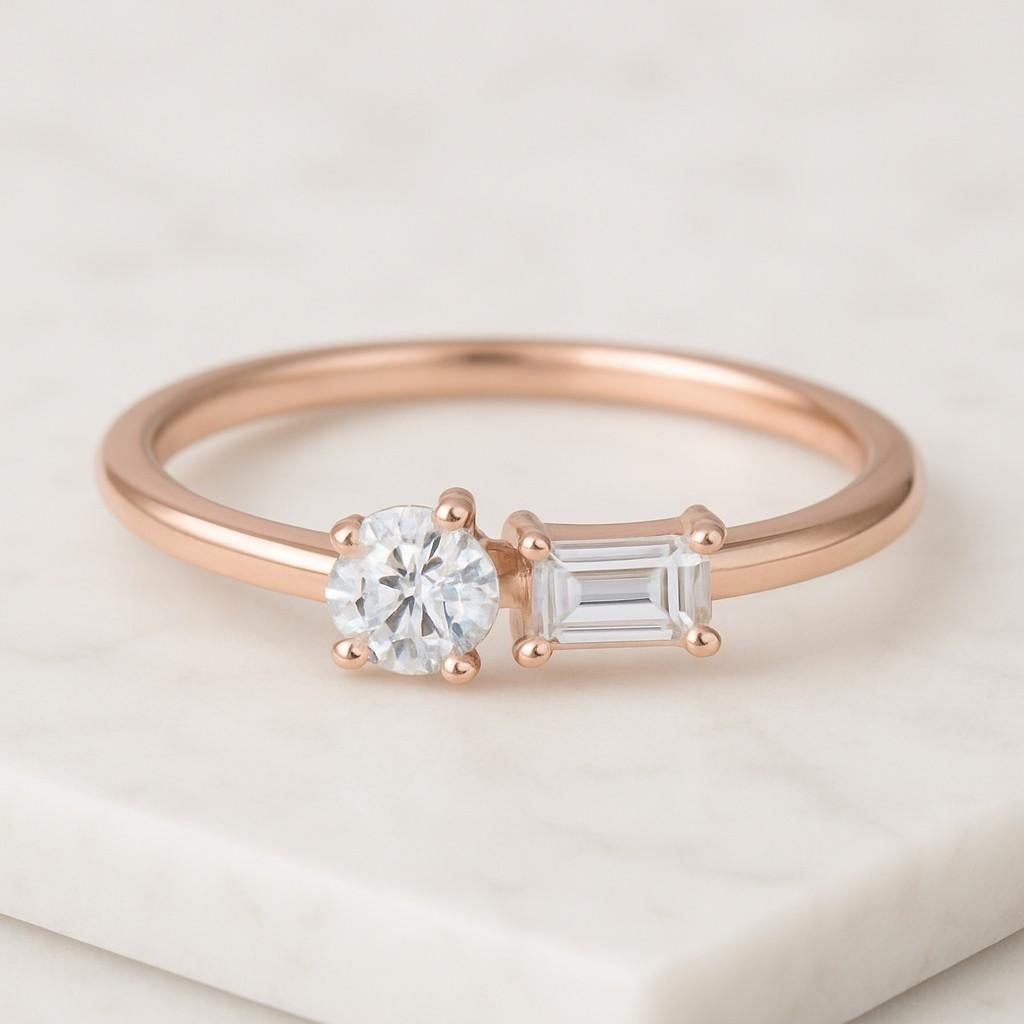 Matching Band Shared Prong Anniversary Band Birthday gift