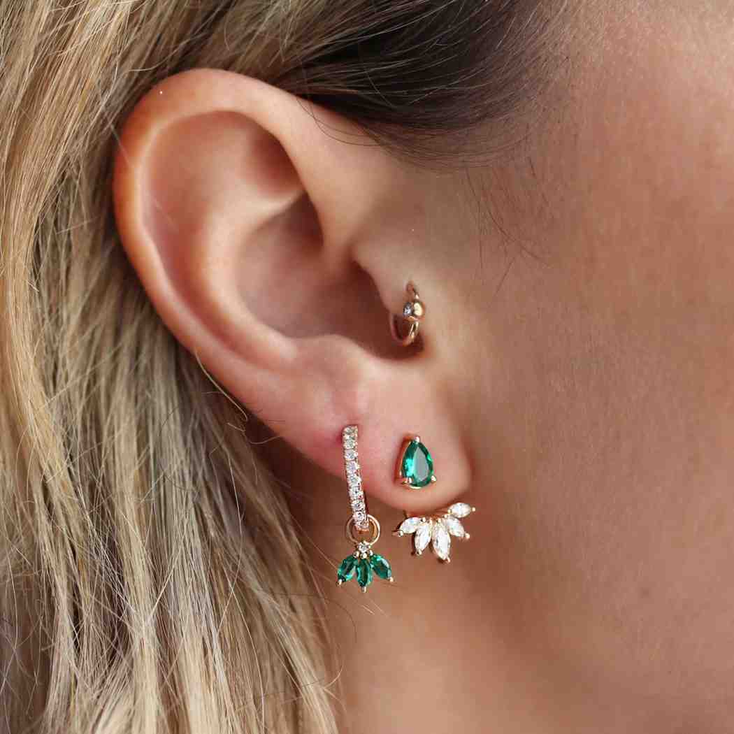 Baguette Cut Lab Grown Diamond Earring For Her