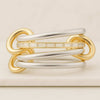 Baguette Diamond Connector Ring