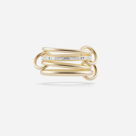 Baguette Diamond Link Ring