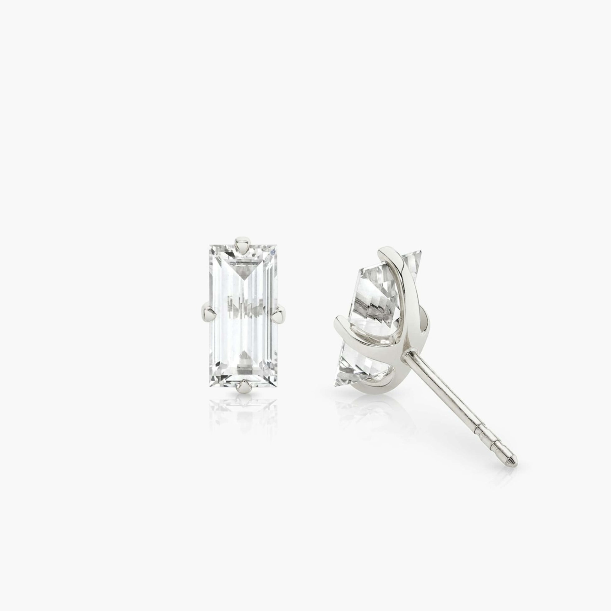 Baguette Earring, Baguette Cut Diamond