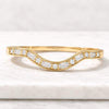 Baguette & Round Cut Lab Grown Diamond Curved Band